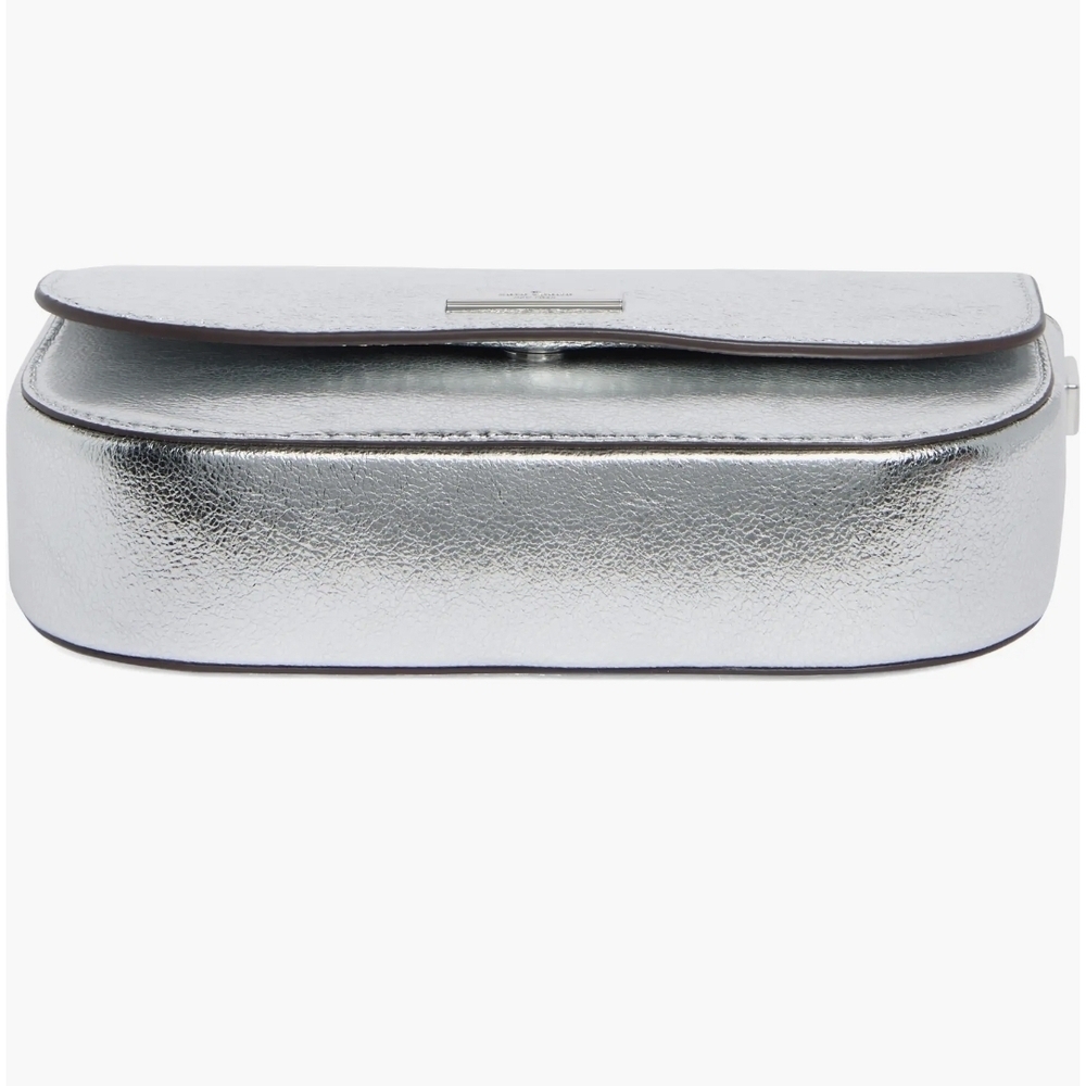 Kate Spade Silver Shoulder Bag with Chain Strap - Picture 5 of 10